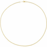 2mm Rolo Chain Yellow Gold