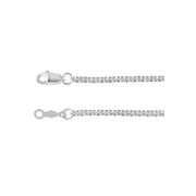 2mm Rolo Chain White Gold