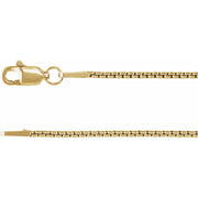 1.25mm Box Chain Yellow Gold