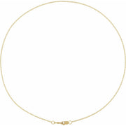 1.3mm Cable Chain Yellow Gold