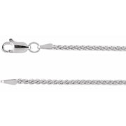 1.8mm Wheat Chain White Gold