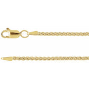 1.8mm Wheat Chain Yellow Gold
