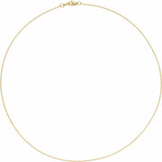 1mm Cable Chain Yellow Gold
