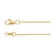 1mm Cable Chain Yellow Gold