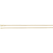 1.25mm Wheat Chain Yellow Gold