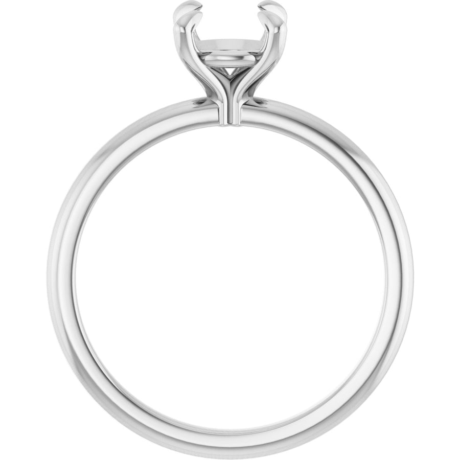 Round Solitaire Setting White Gold