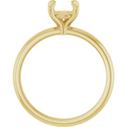 Round Solitaire Setting Yellow Gold