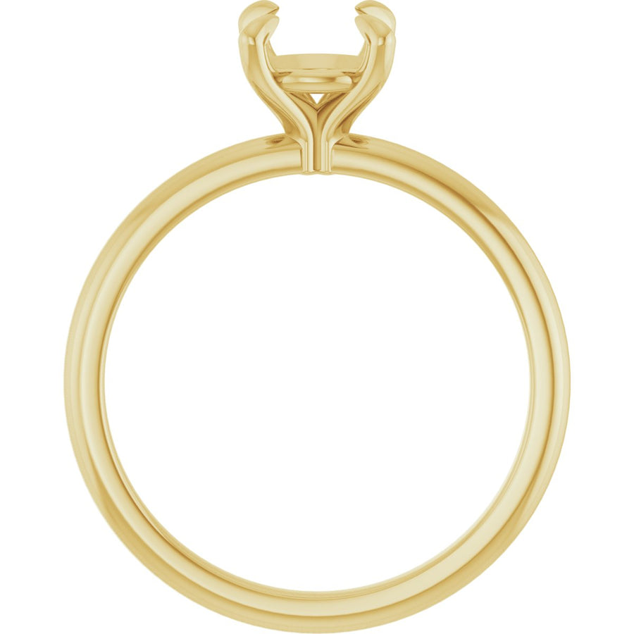 Round Solitaire Setting Yellow Gold