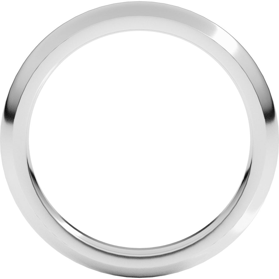 3mm 10K White Gold Comfort-Fit Band