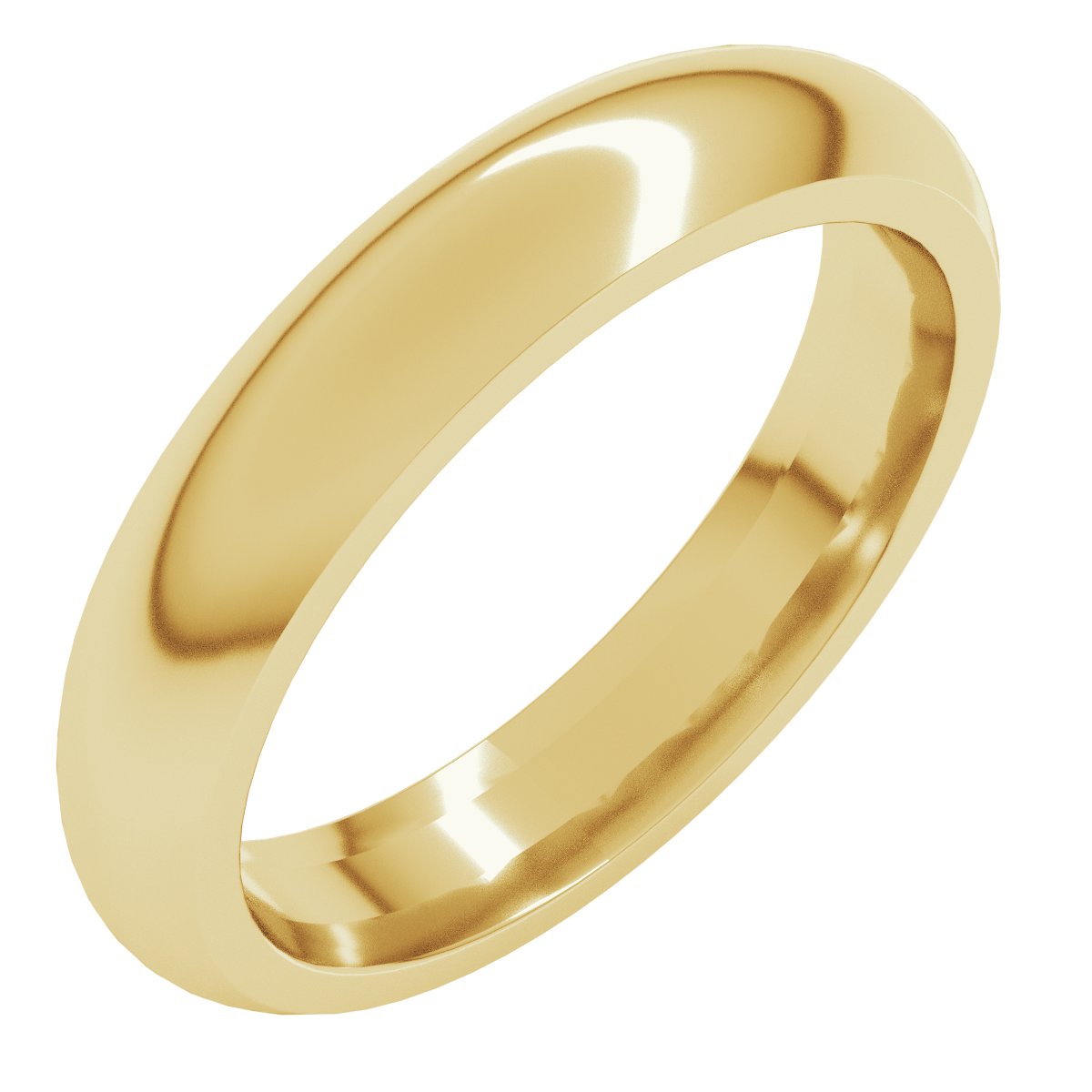 4mm 18K Yellow Gold Comfort-Fit Band