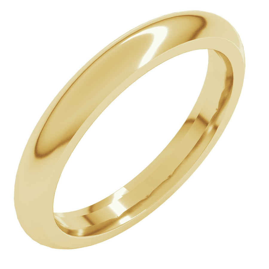 3mm 14K Yellow Gold Comfort-Fit Band