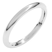 2mm 14K White Gold Standard Comfort-Fit Band