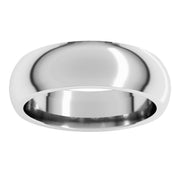 6mm 14K White Gold Comfort-Fit Band