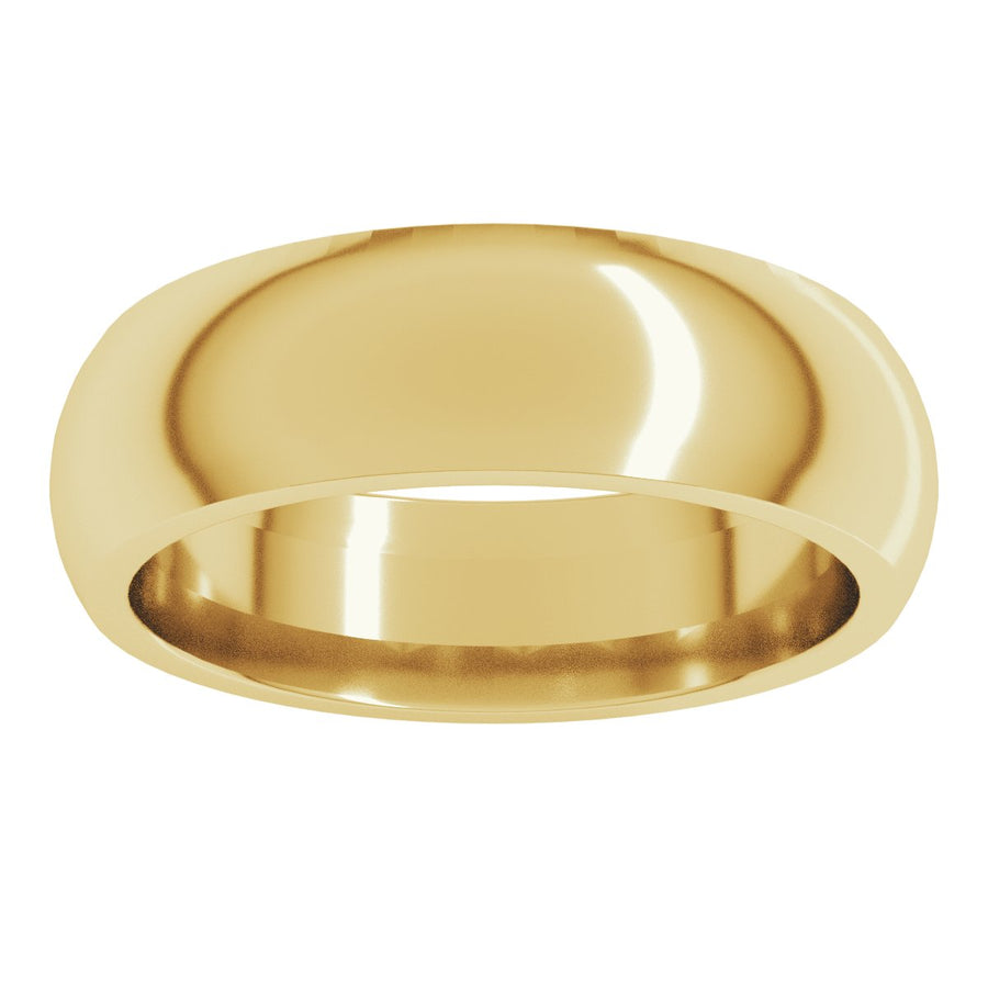 6mm 10K Yellow Gold Comfort-Fit Band