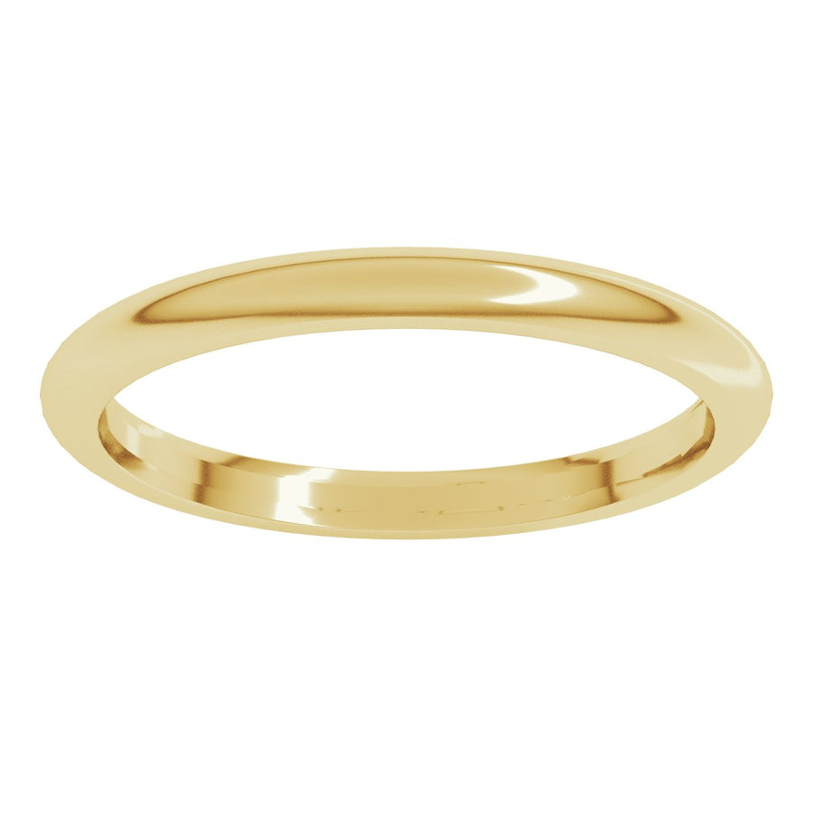 2mm 10K Yellow Gold Comfort-Fit Band