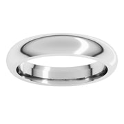 4mm 10K White Gold Comfort-Fit Band