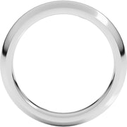 4mm 10K White Gold Comfort-Fit Band