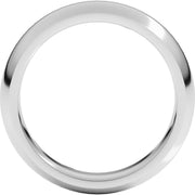 5mm 10K White Gold Comfort-Fit Band