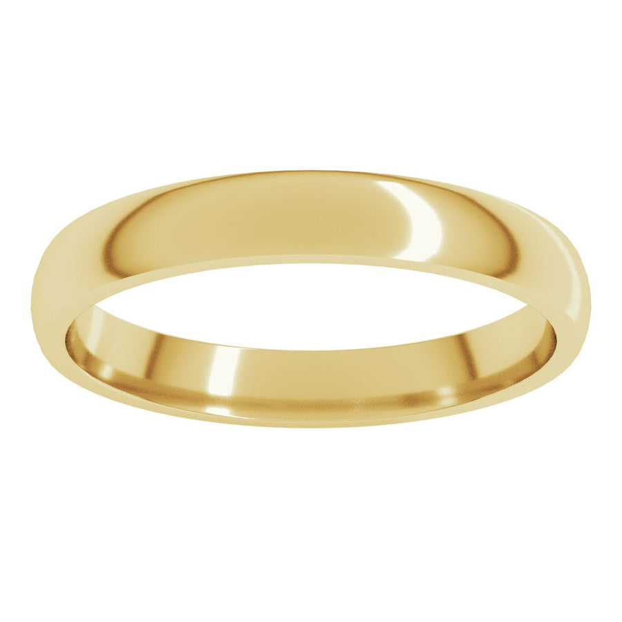 3mm 10K Yellow Gold Comfort-Fit Band