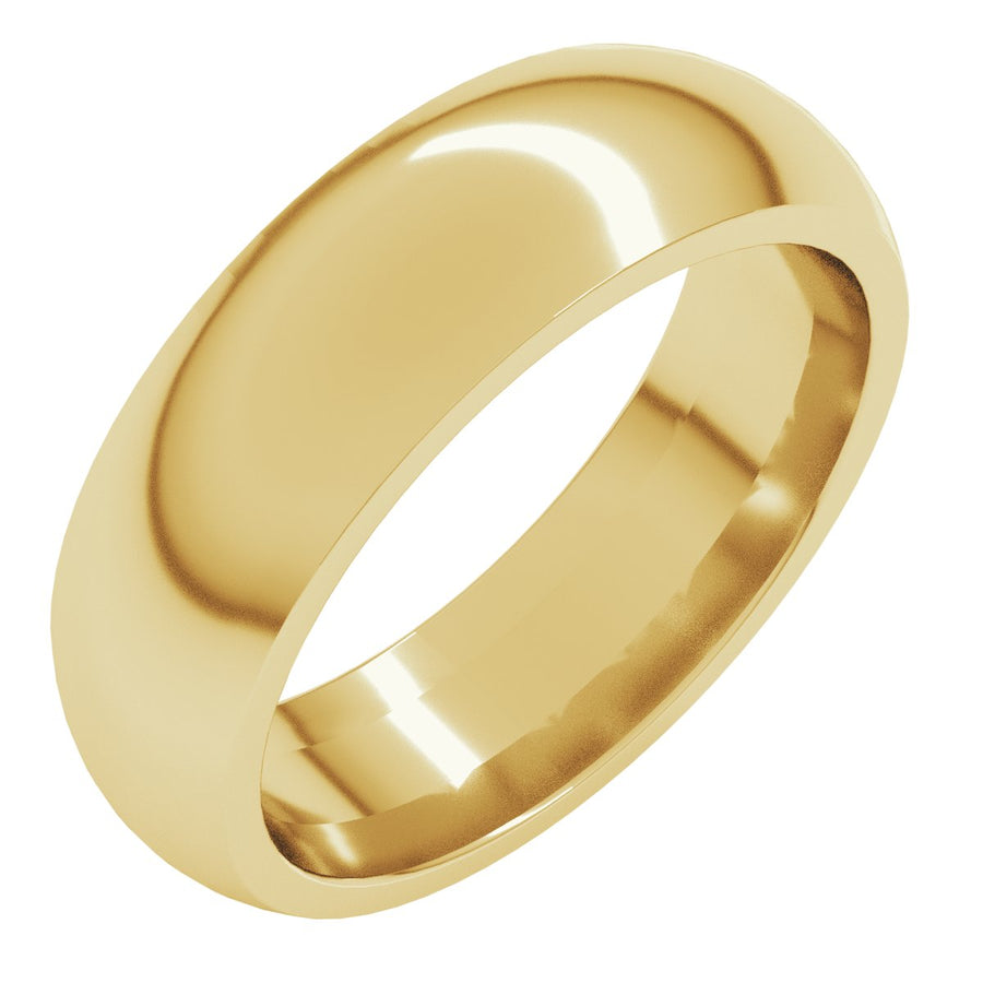 6mm 10K Yellow Gold Comfort-Fit Band