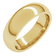6mm 14K Yellow Gold Comfort-Fit Band