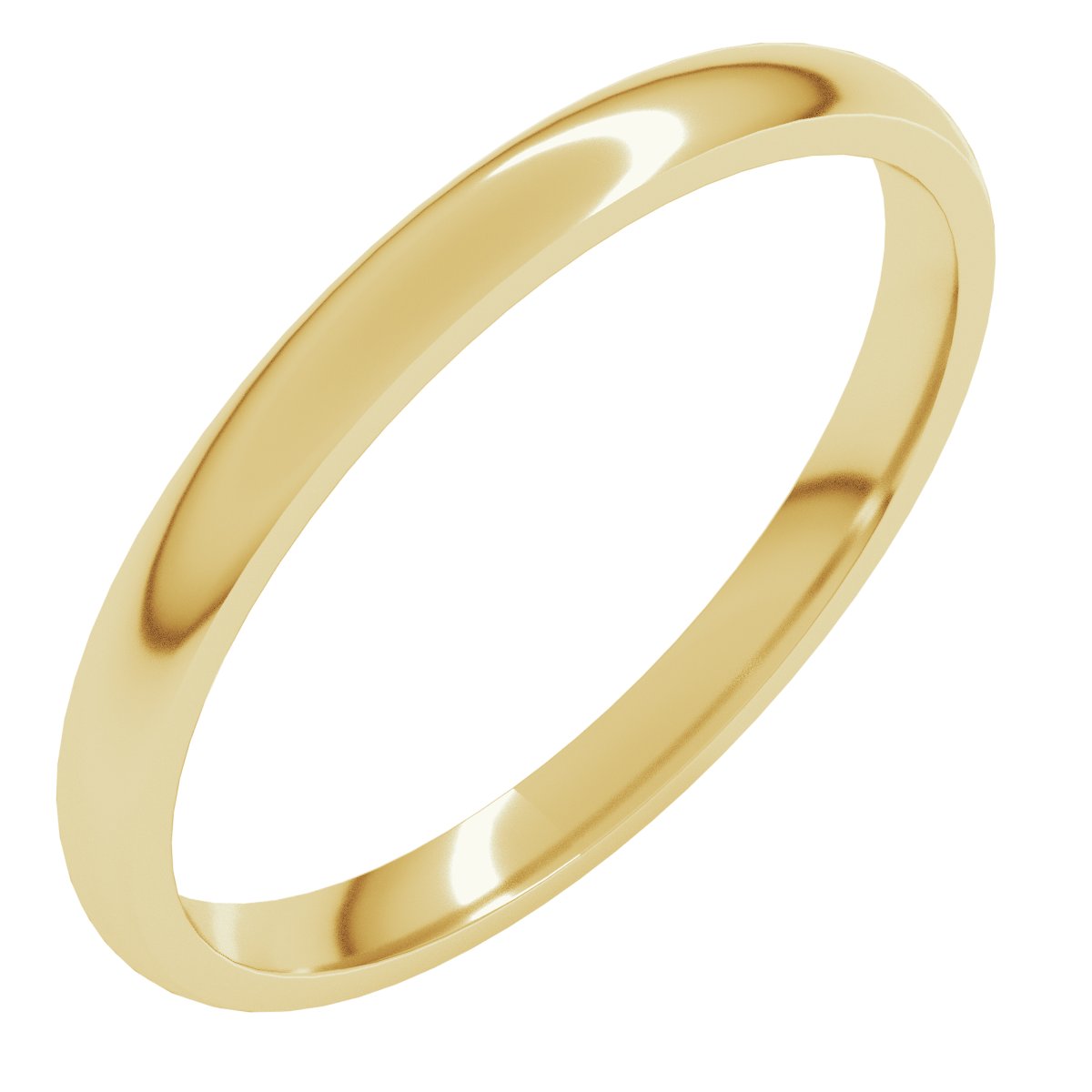 2mm 14K Yellow Gold Comfort-Fit Band