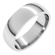 6mm 10K White Gold Comfort-Fit Band
