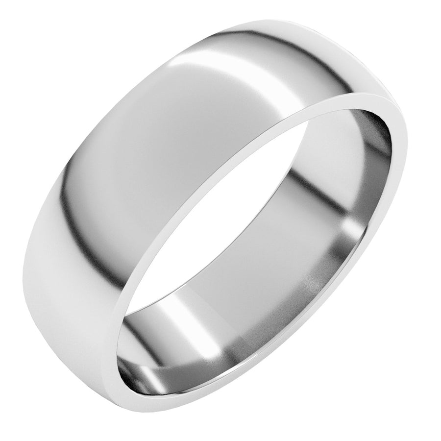 6mm 18K White Gold Comfort-Fit Band