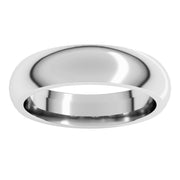 5mm 18K White Gold Comfort-Fit Band