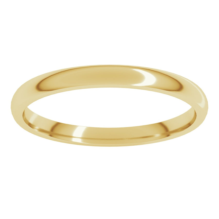 2mm 14K Yellow Gold Comfort-Fit Band