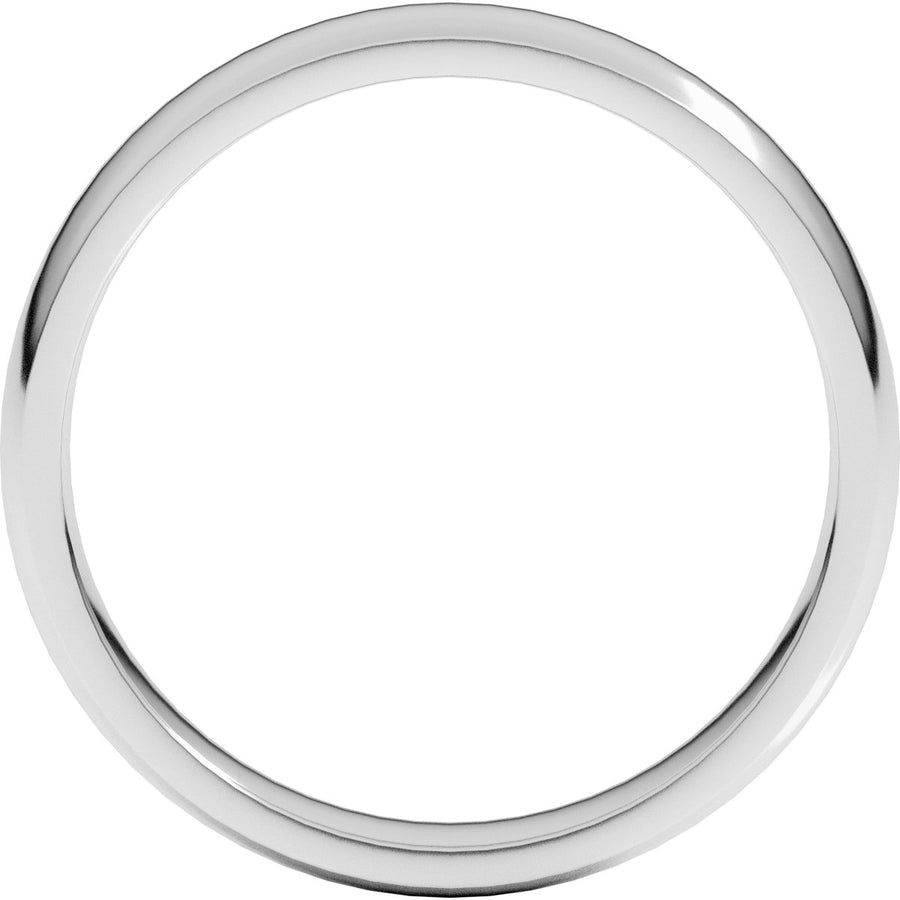 4mm 10K White Gold Comfort-Fit Band