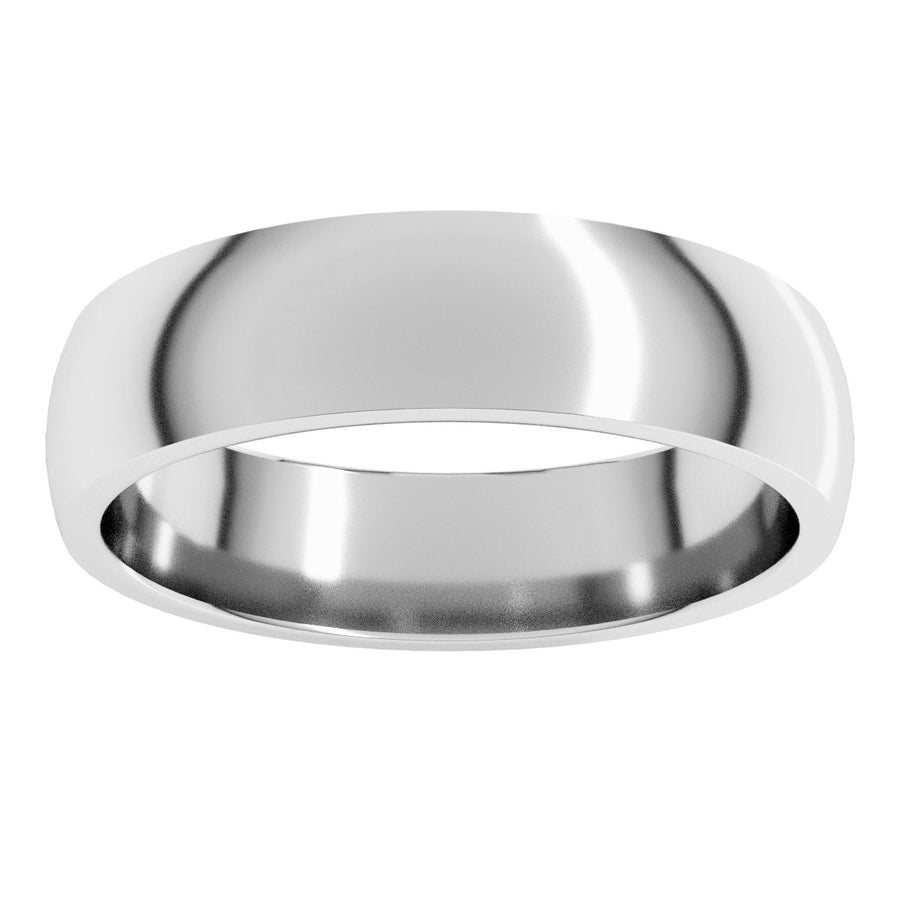 5mm 18K White Gold Comfort-Fit Band