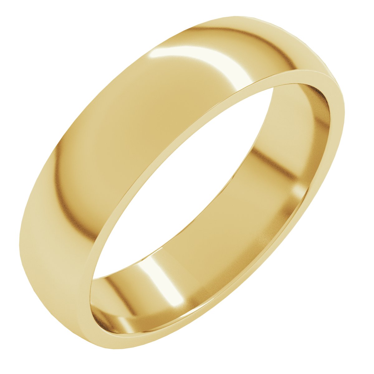 5mm 10K Yellow Gold Comfort-Fit Band