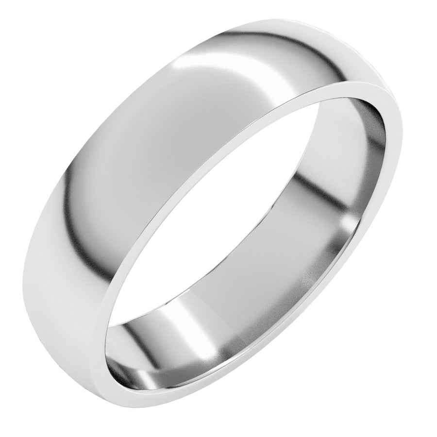 5mm 18K White Gold Comfort-Fit Band