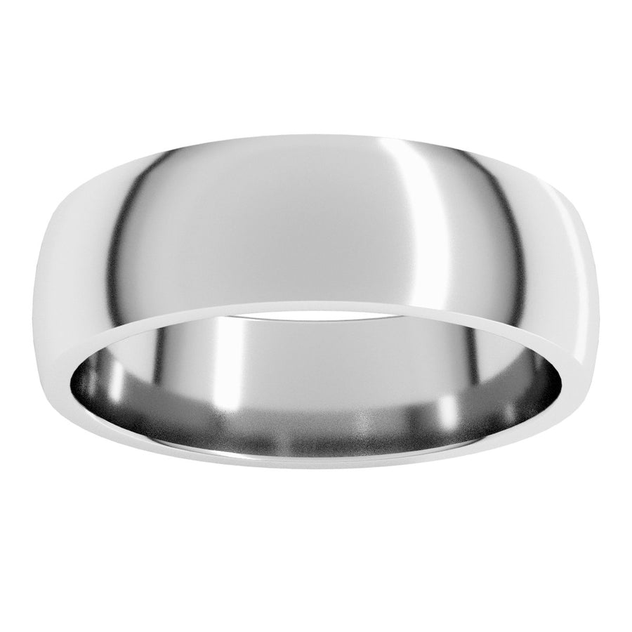6mm 14K White Gold Comfort-Fit Band