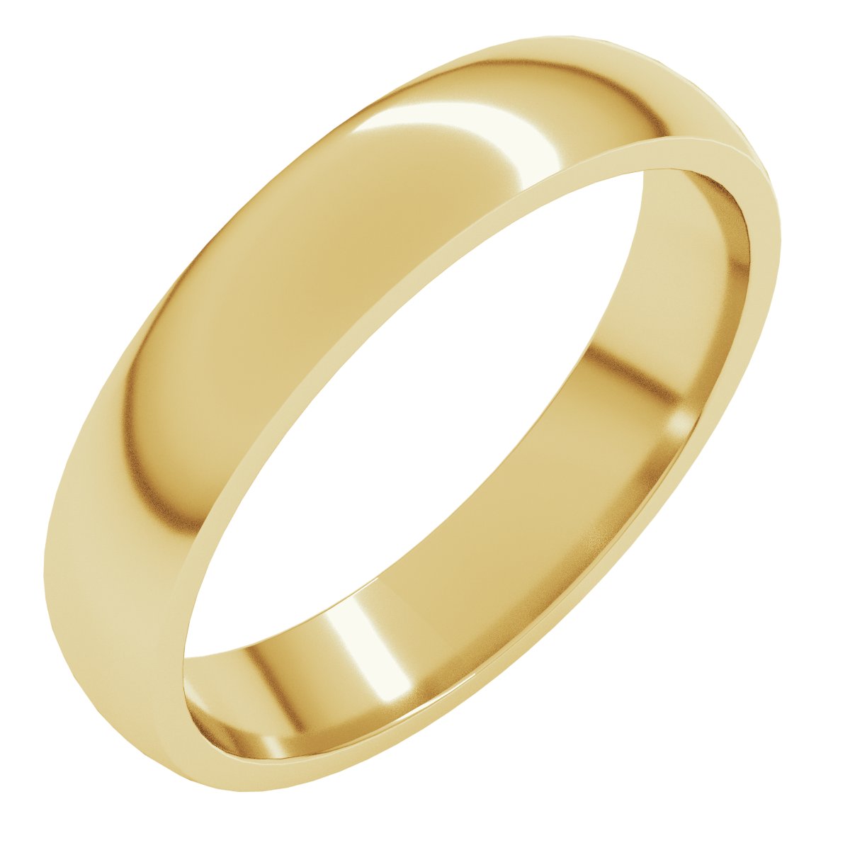 4mm 14K Yellow Gold Comfort-Fit Band