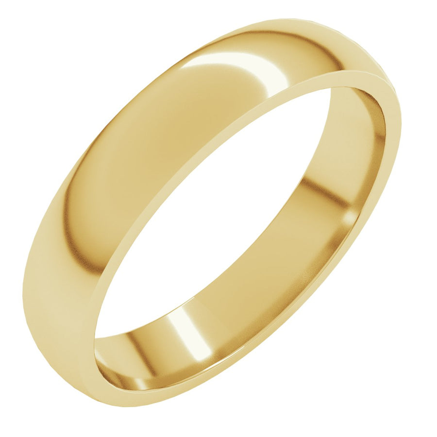 4mm 10K Yellow Gold Comfort-Fit Band