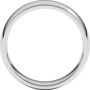 6mm 18K White Gold Comfort-Fit Band