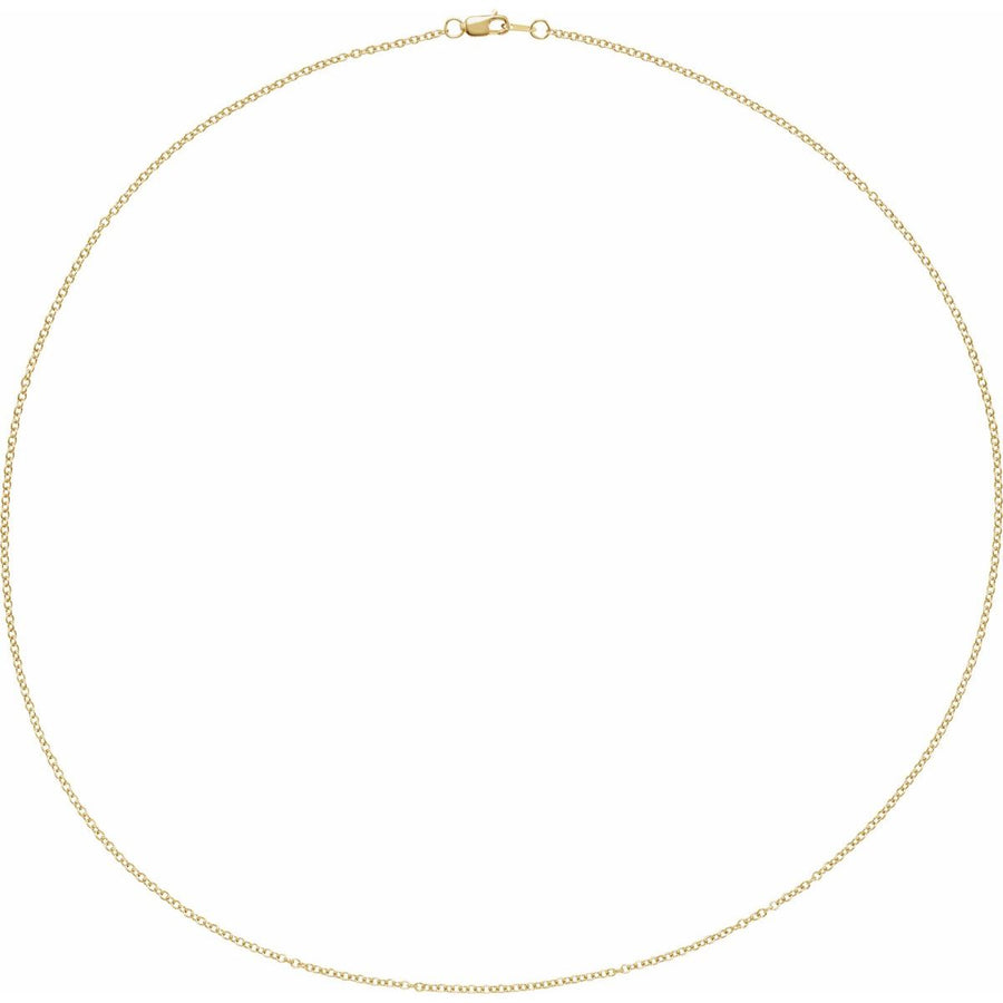 1.5mm Cable Chain Yellow Gold