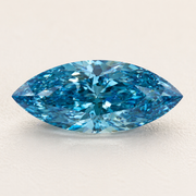 Blue diamond on a light beige background